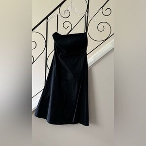 GAP Strapless Classic Old Money Little Black Dress Y2k Stretch